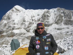 Nacho en Base Camp