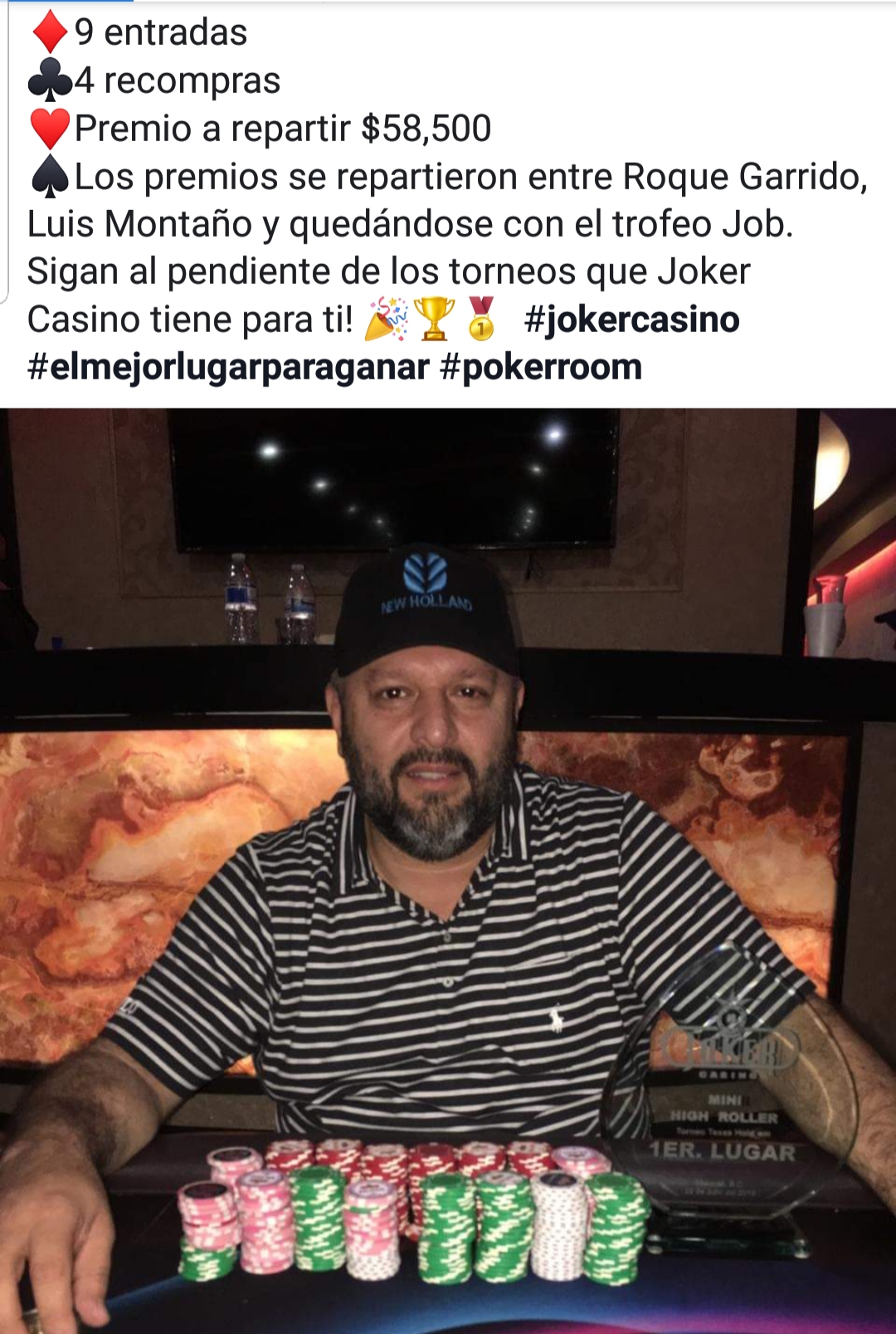 Diputado de BC no participa en entrega-recepción de legislatura para ganar 2 torneos de Poker