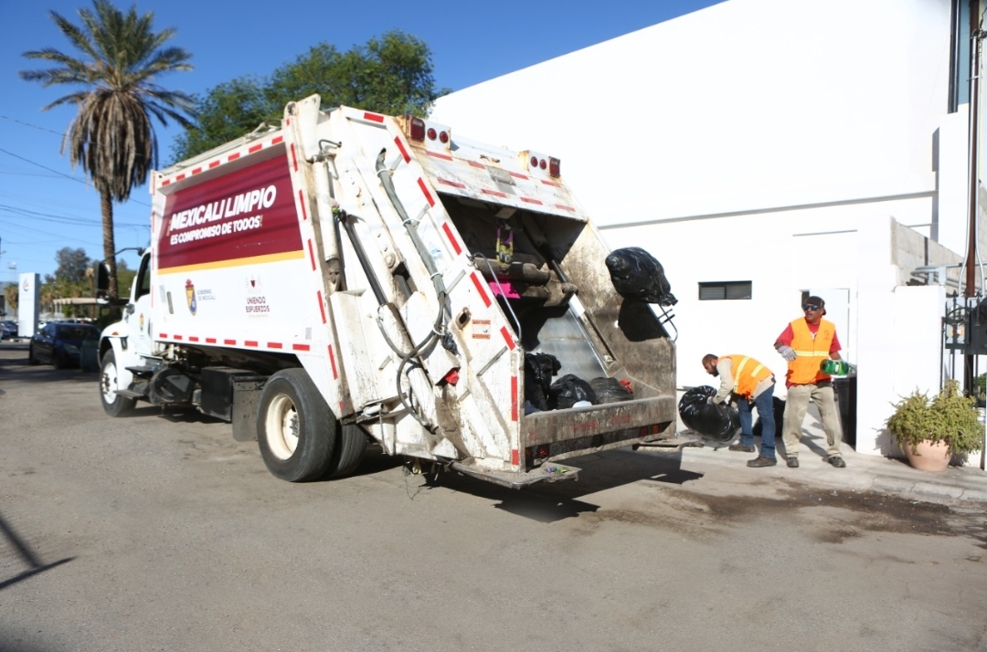 Continuará en horarios y rutas habituales el servicio de recolección de basura en Mexicali