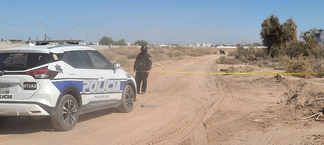 Localizan cadáver calcinado en colonia Lomas Altas en Mexicali