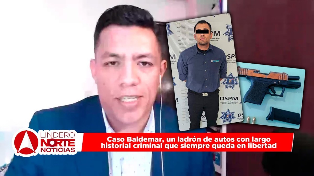 Caso Baldemar, un ladrón de autos con largo historial criminal que siempre queda en libertad (video)