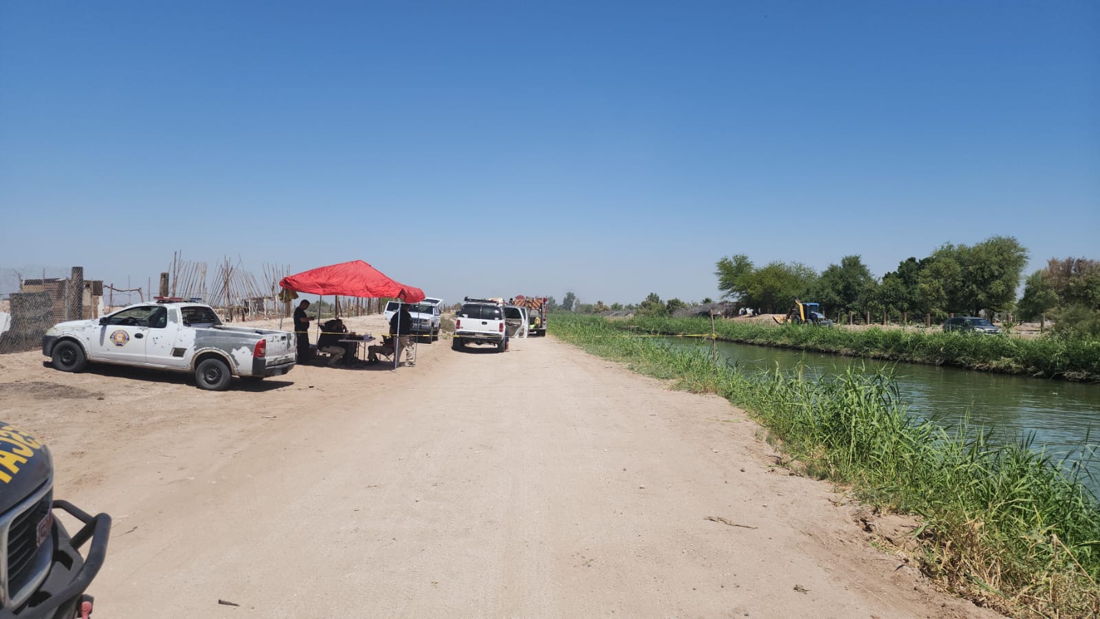Encuentran cadáver de joven buscado durante cuatro días en canal de riego en Mexicali