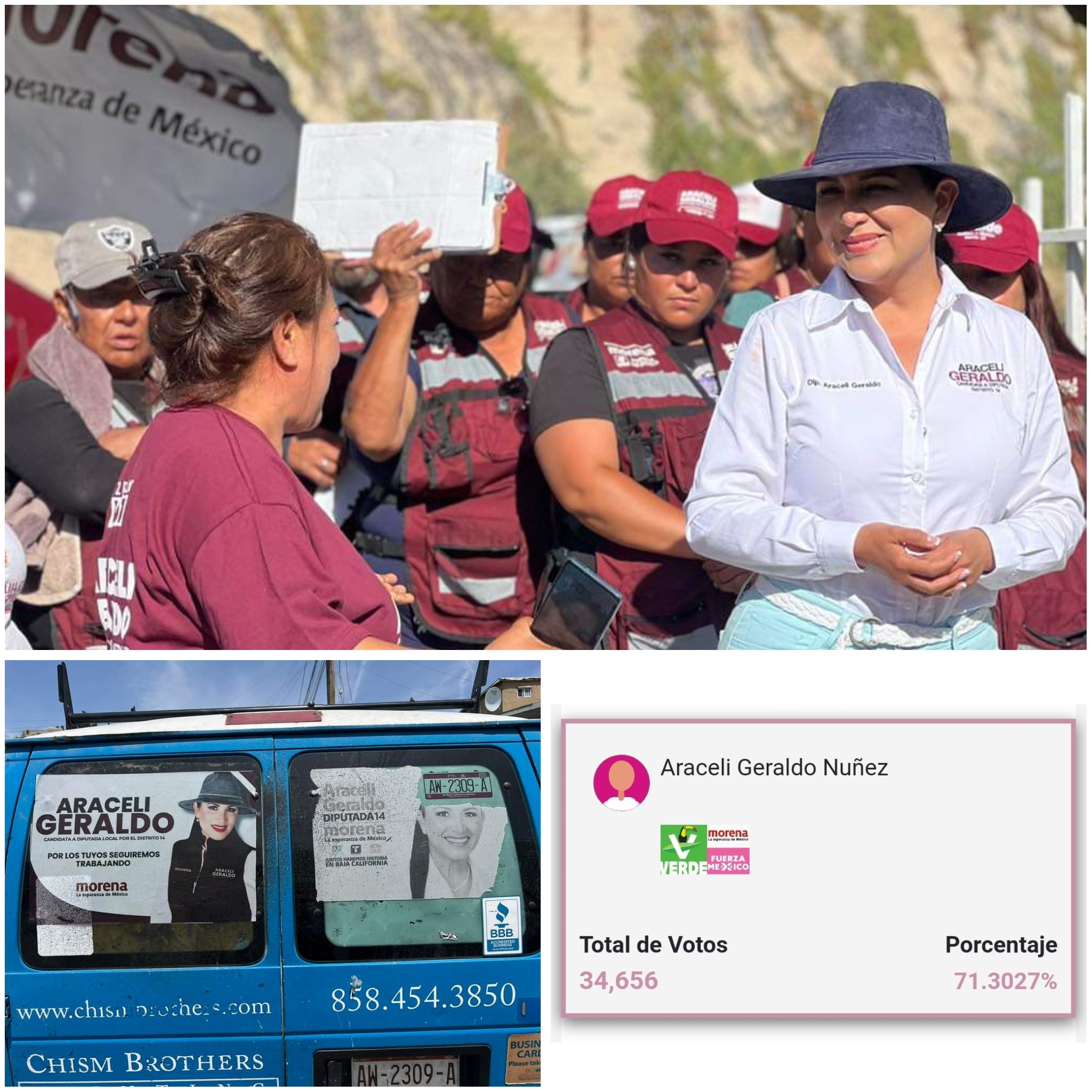 La tijuanense Araceli Geraldo, la de mayor rentabilidad electoral de Morena 