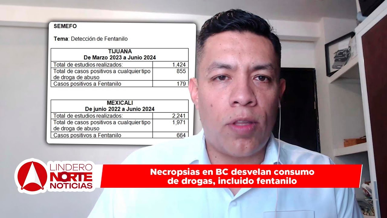 Necropsias en BC desvelan consumo de drogas, incluido fentanilo (video)