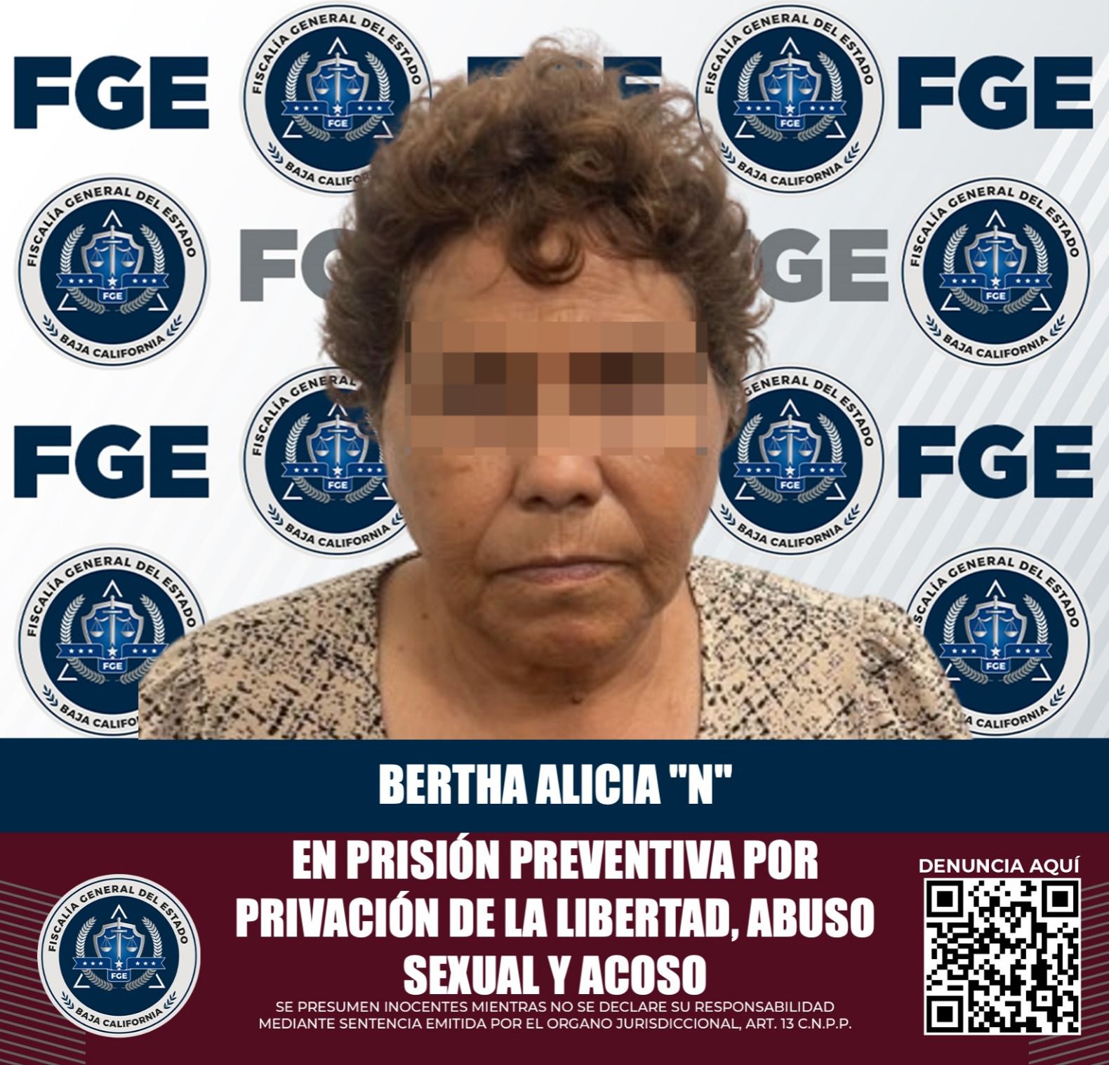 Dan prisión preventiva a maestra acusada de secuestro y abuso sexual a alumna de Mexicali