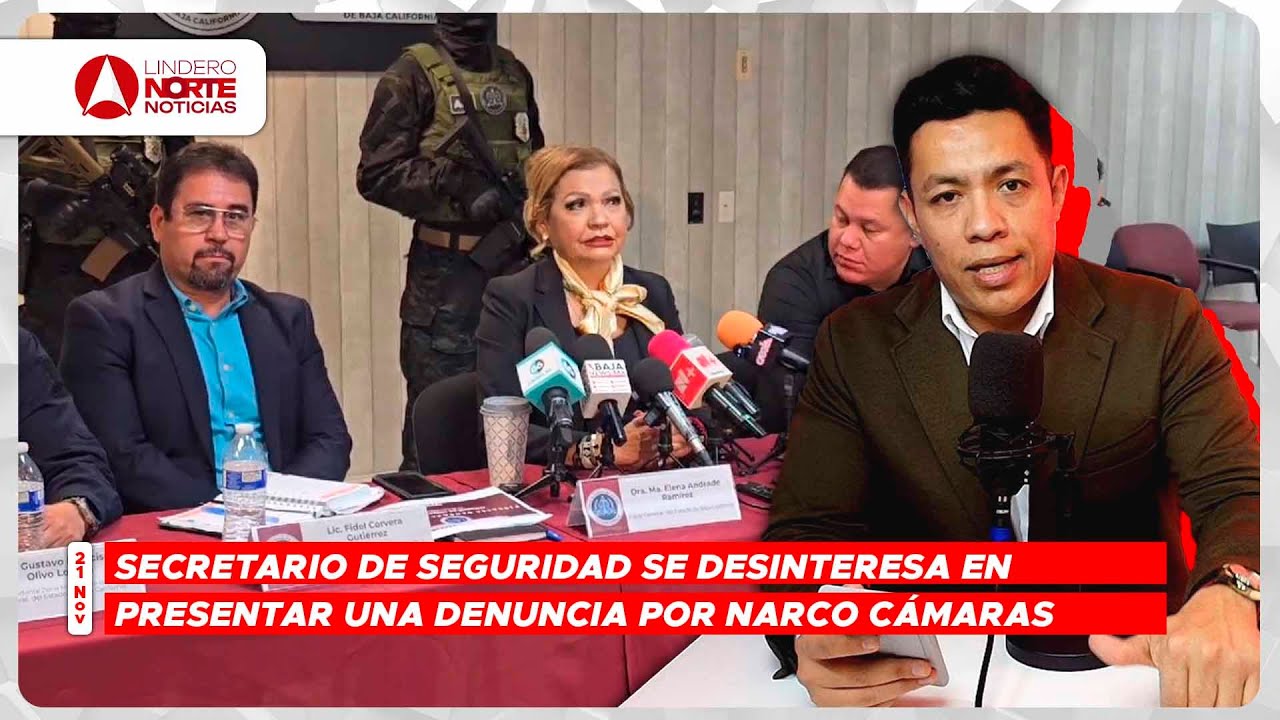 Secretario de Seguridad se desinteresa en presentar una denuncia por narco cámaras (video)