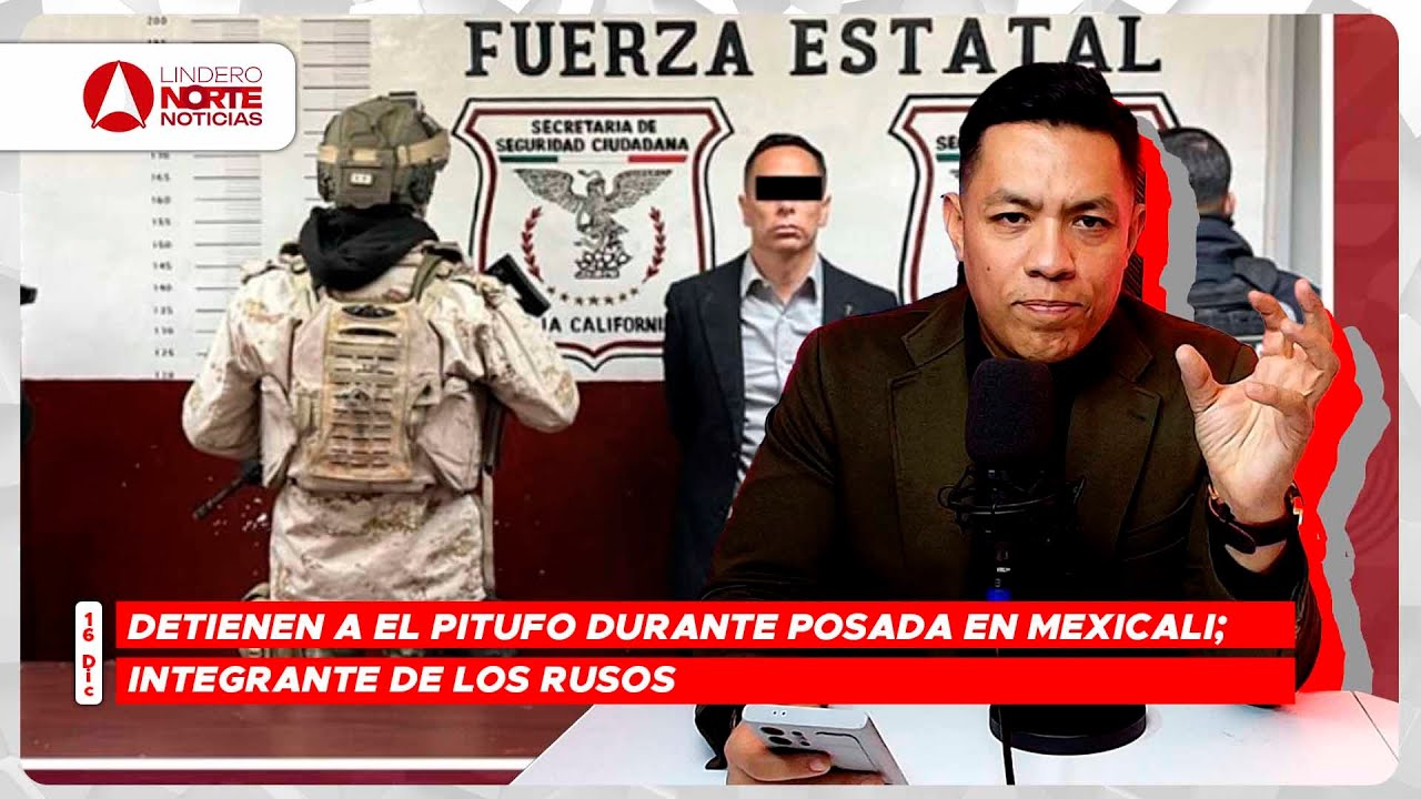 Detienen a El Pitufo durante posada en Mexicali; integrante de Los Rusos (video)