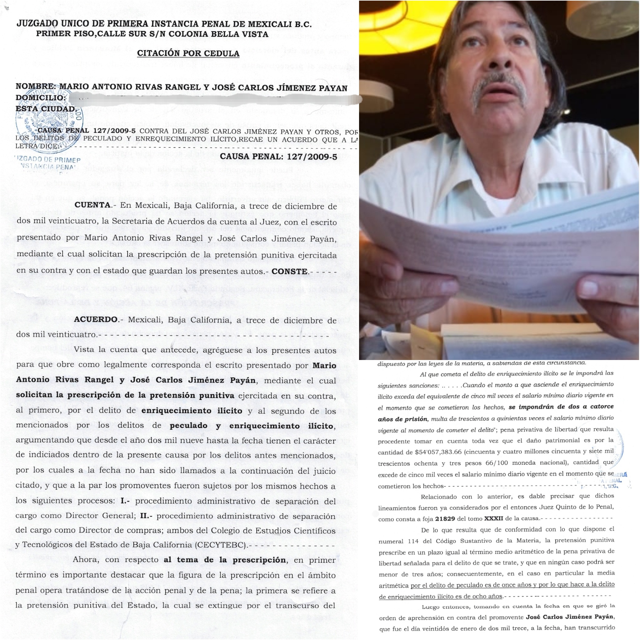 Tras largo litigio, Poder Judicial dd BC prescribe acción penal contra exdirector del CECYTE.