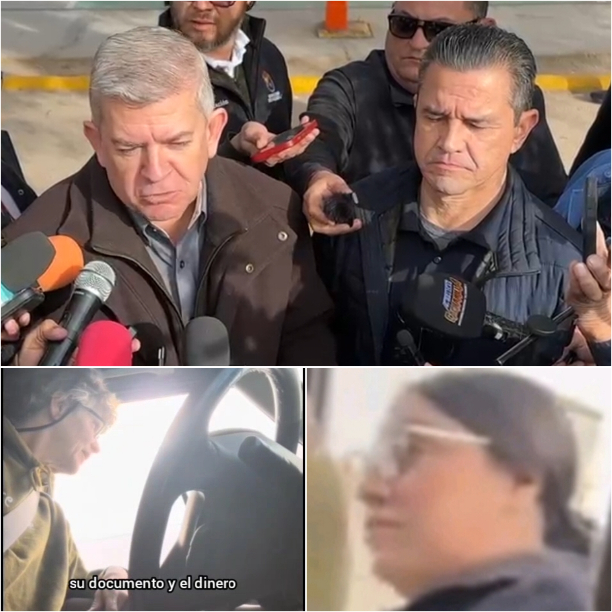 Separan del cargo a policías videograbados pidiendo mordida a estadounidense