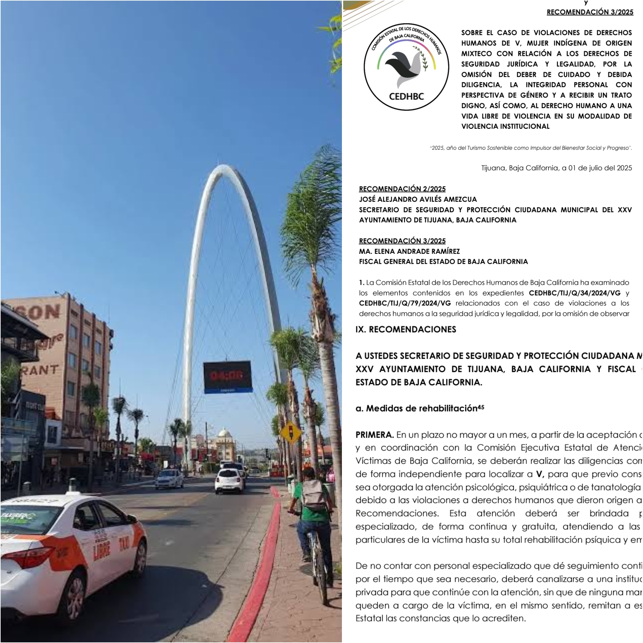Emite CEDH recomendaciones a Fiscalia y Policía de Tijuana por violencia institucional contra mixteca.