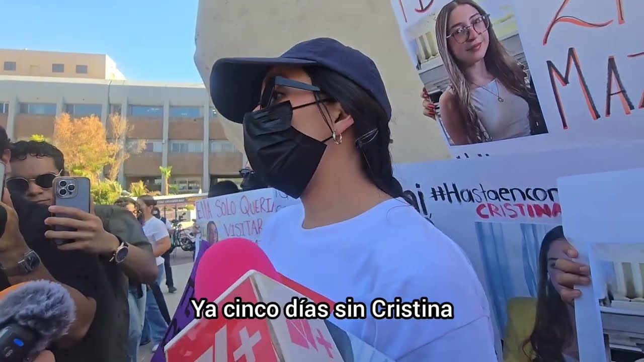 Protestan en BC por desaparición de estudiante UABC en Mazatlán (video)