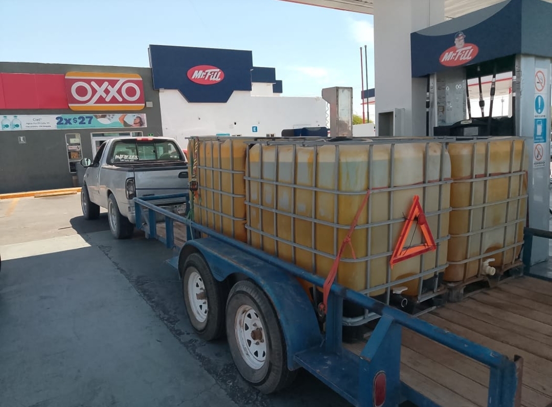 Detenido en Mexicali por robo de 4 mil litros de diésel
