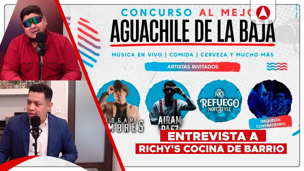 Entrevista en el estudio a Richy’s Cocina de Barrio (video)