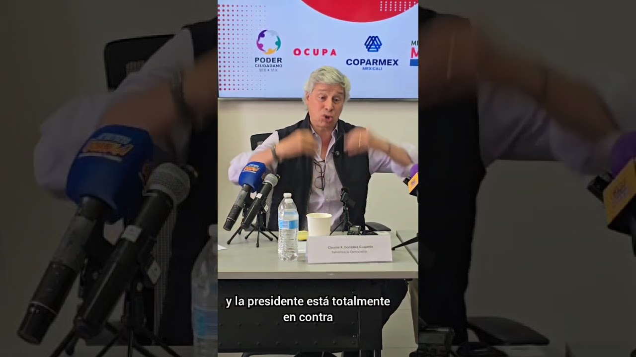 Claudio X Gonzales: «de 1997 al 2018 tuvimos una mejor democracia en México» (video)