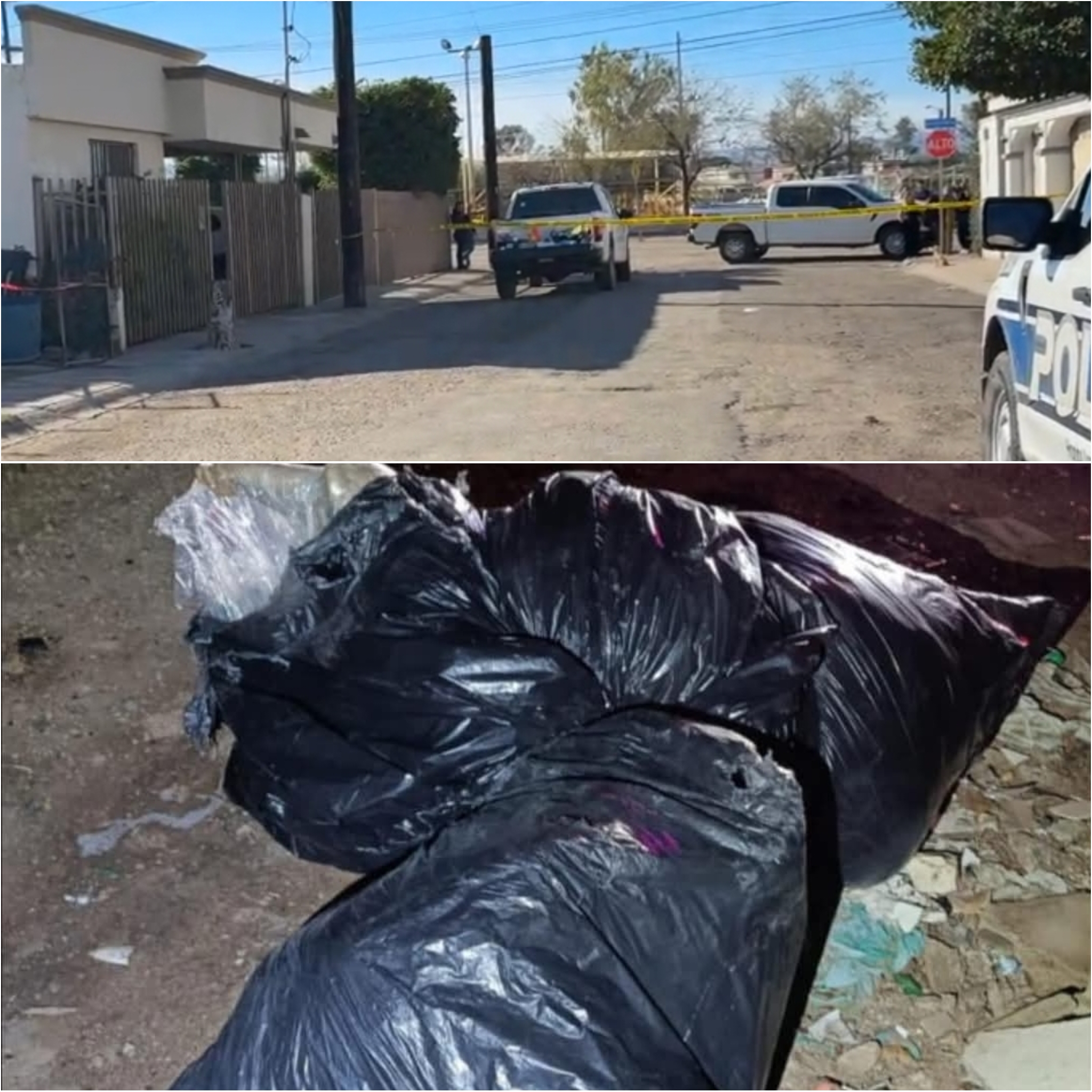 Se registra multi homicidio y encuentran dos cadáveres en bolsas de basura en Mexicali