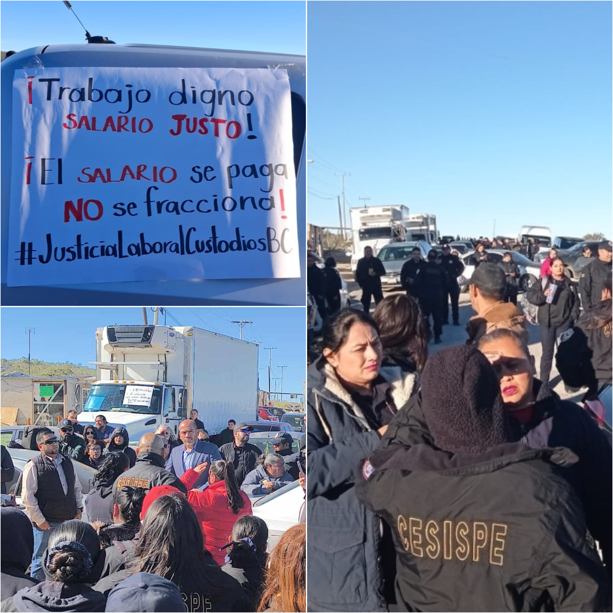 Denuncian custodios de BC «descuentos fantasmas» en salarios