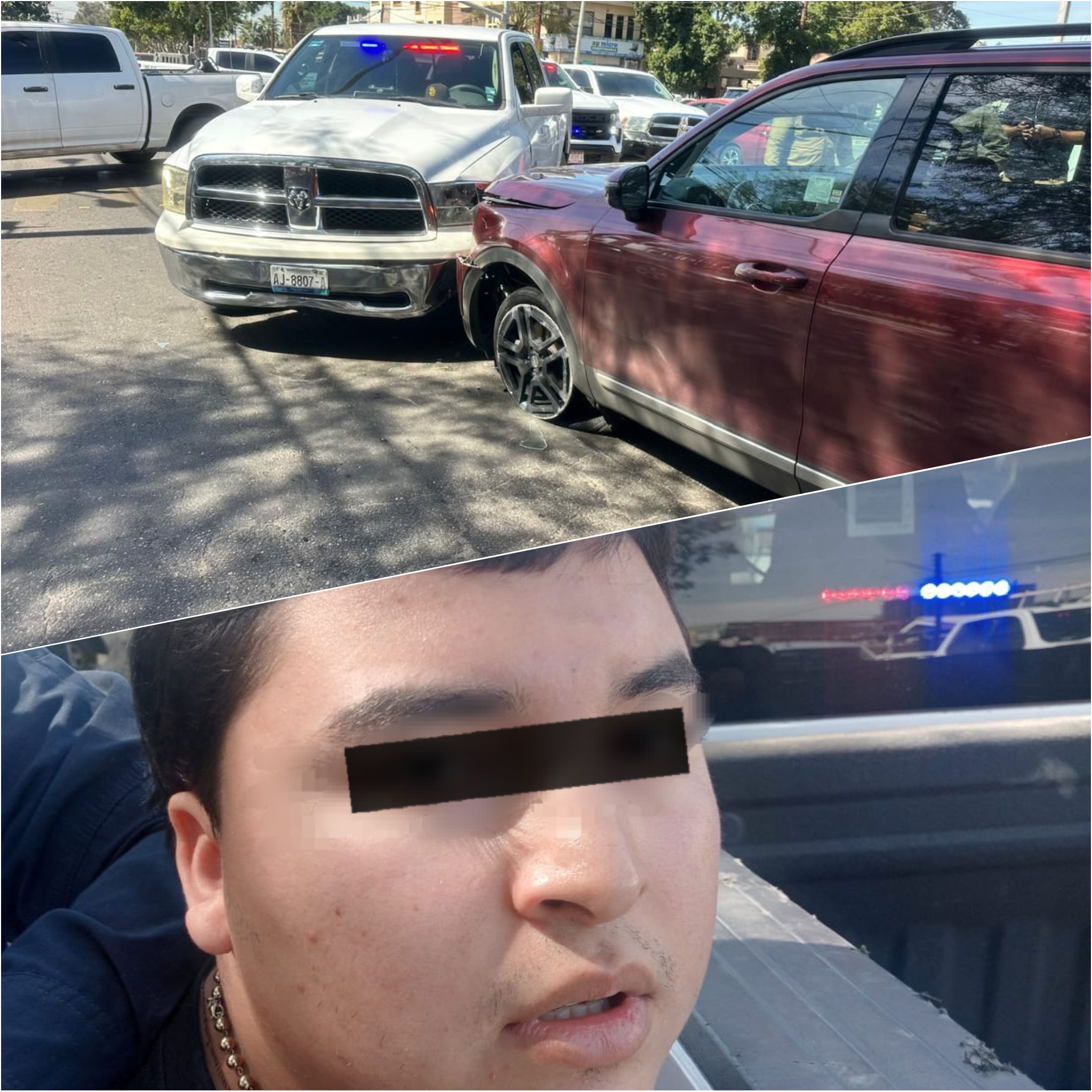 En persecución detienen a joven con vehículo robado