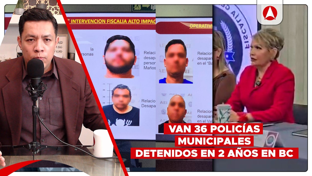 Detienen a 3 policías vinculados al narco y a 1 por Feminicidio (video)