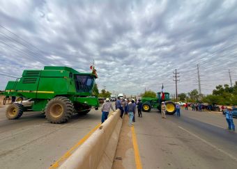Protestan agricultores en Mexicali