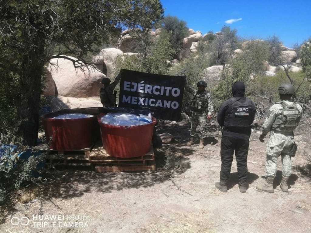 Aseguran en Ensenada laboratorio con una tonelada 200 kilos de metanfetamina