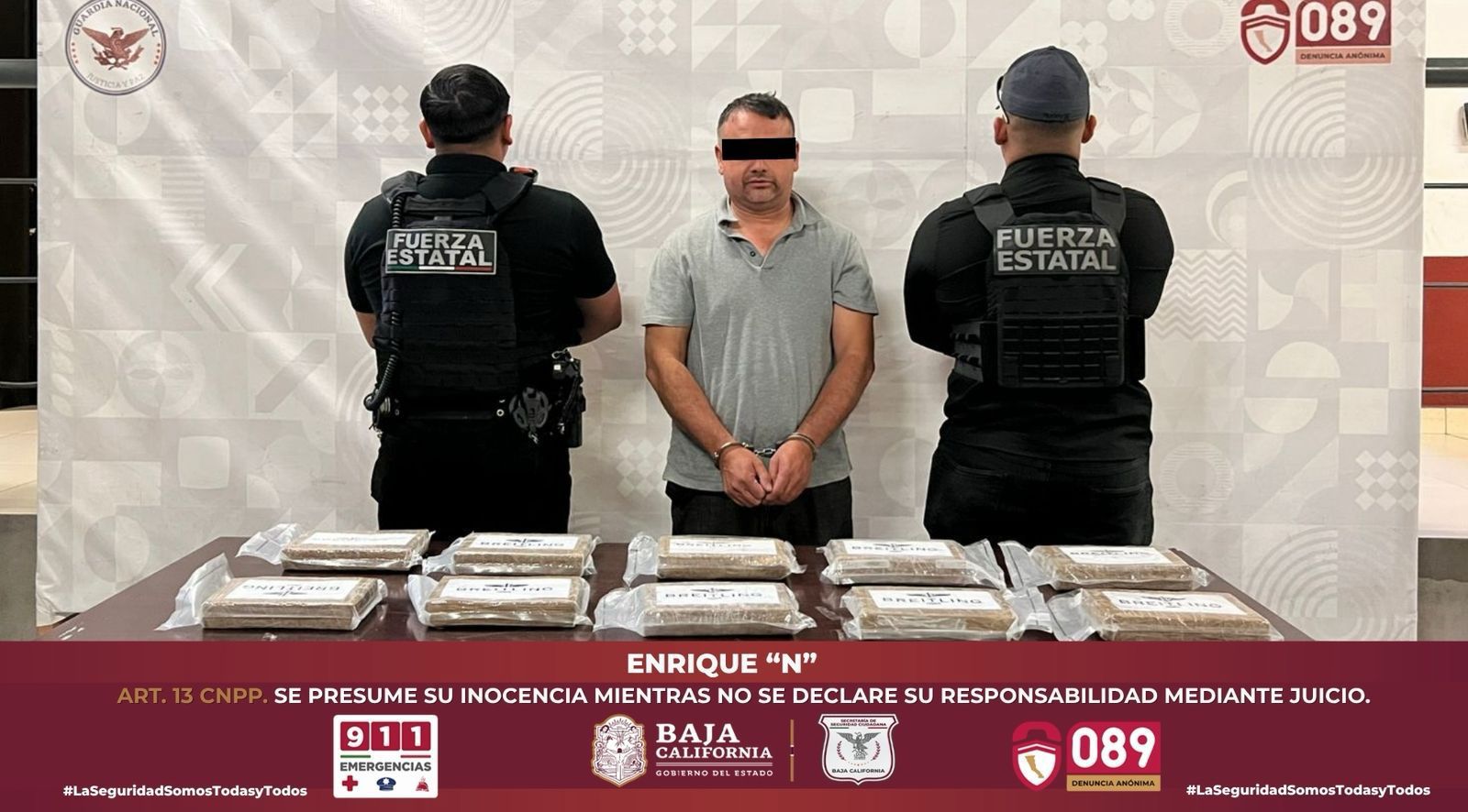 Aseguran en Tijuana 11 kilogramos de cocaína en envoltorios de relojes de lujo