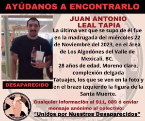 Localizan en Fosa Clandestina a joven desaparecido en 2023 en Los Algodones