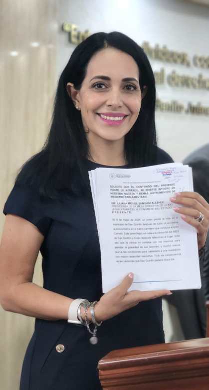 Diputada Mayola Gaona dirige exhorto a diversas autoridades de salud e infraestructura