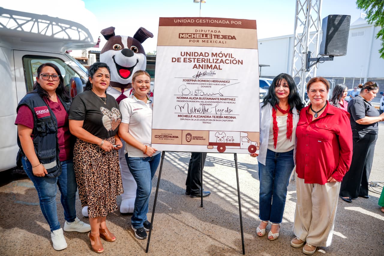 Gobierno de Mexicali recibe donativo de Unidad Móvil de esterilización