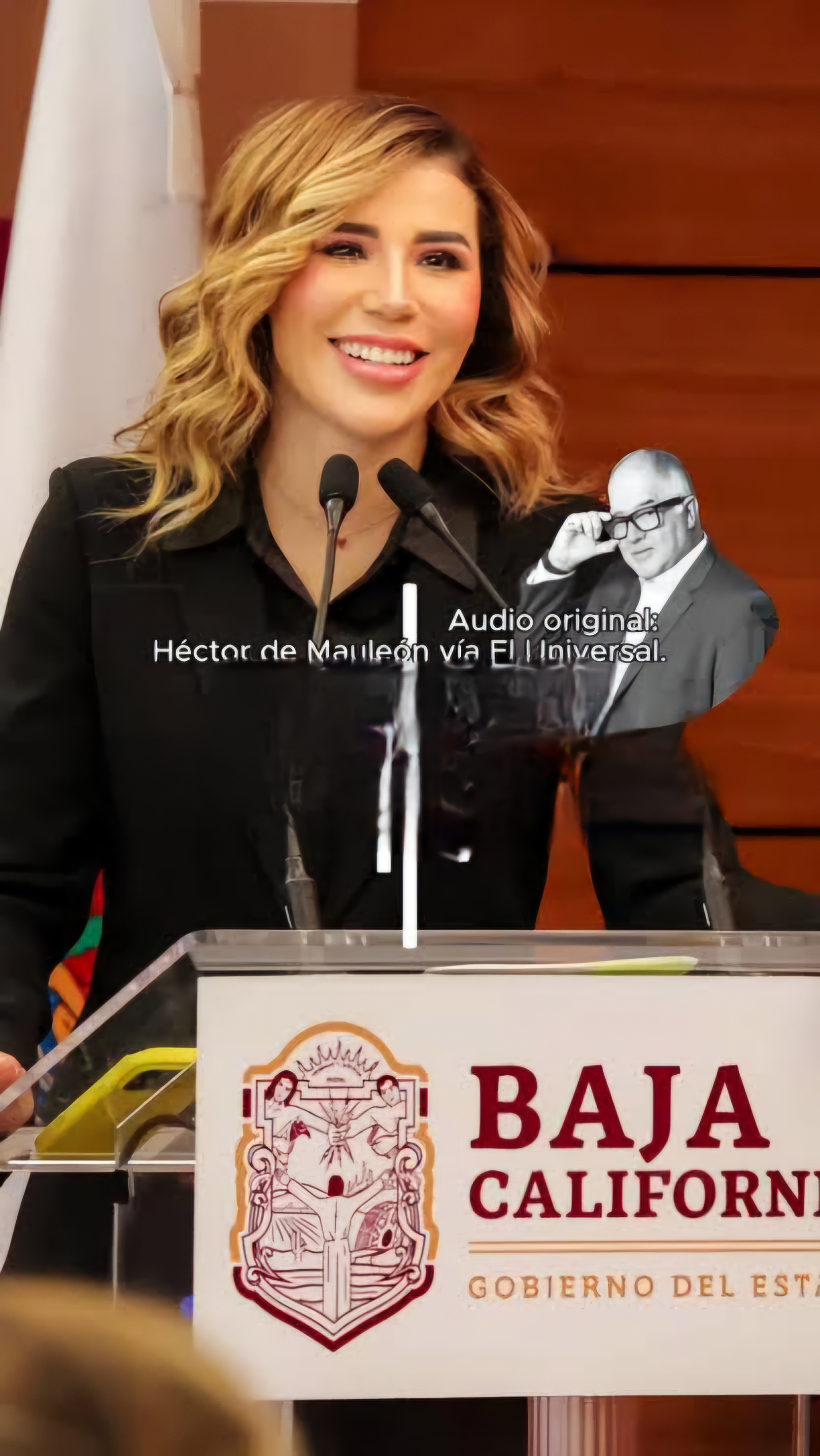 Audios son fragmentos aislados, precisa gobernadora de BC