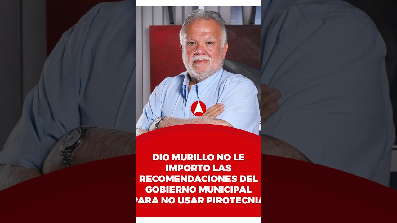 Dio Murillo no le importo las recomendaciones del gobierno municipal para no usar pirotecnia (video)