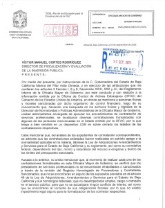 Cancela BC presencia en licitaciones de empresas sancionadas por EU