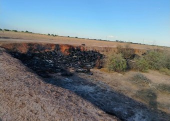 Denuncian basurero y quema clandestinas de llantas en el Valle de Mexicali